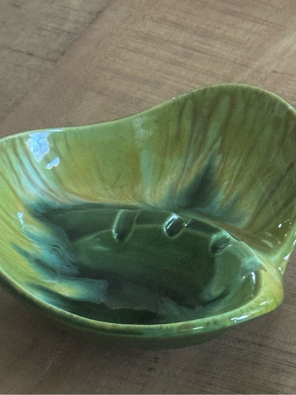 Midcentury Haeger 2115 lava glaze stunning ashtray for serious collectors